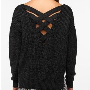 UO Sparkle & Fade Cross back Sweater